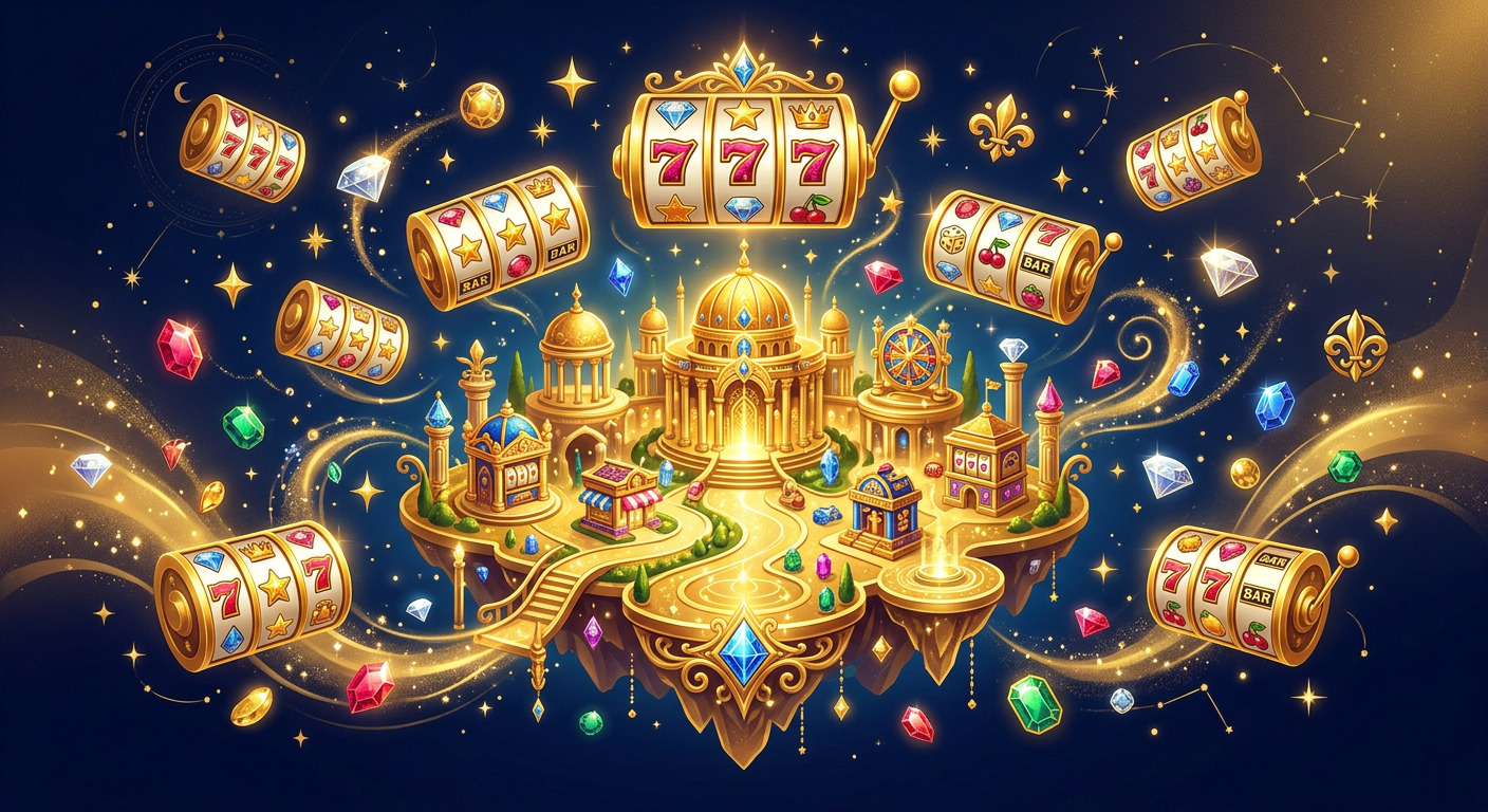 Golden Reels social casino slot game illustration